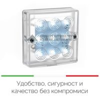 СИГНАЛНА ЛАМПА ЗА МОНТАЖ НА СТЕНА С ВГРАДЕНА АНТЕНА- TAU 900CUBE